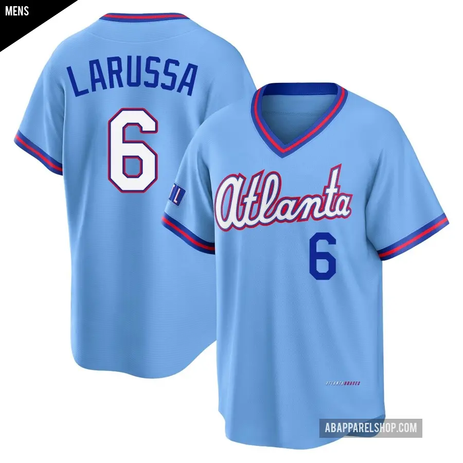 Men's Atlanta Braves ＃6 Tony Larussa Limited Blue Powder 2026 City Connect Stadium Jersey